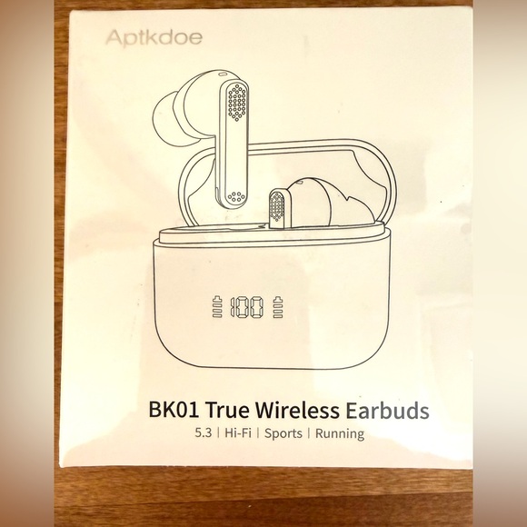 Other - Aptkdoe BKO1 True Wireless Earbuds With Case New In Wrapped Box Bluetooth 5.3